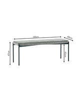 Leonie 2 Seater Upholstered Dining Bench