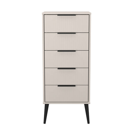 Linear (B) 5 Drawer Bedside Cabinet