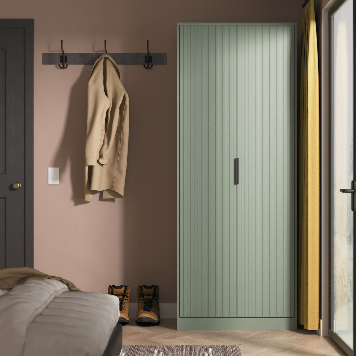 Linear ( C ) Tall Plain Wardrobe