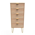 Linear 5 Drawer Bedside Cabinet