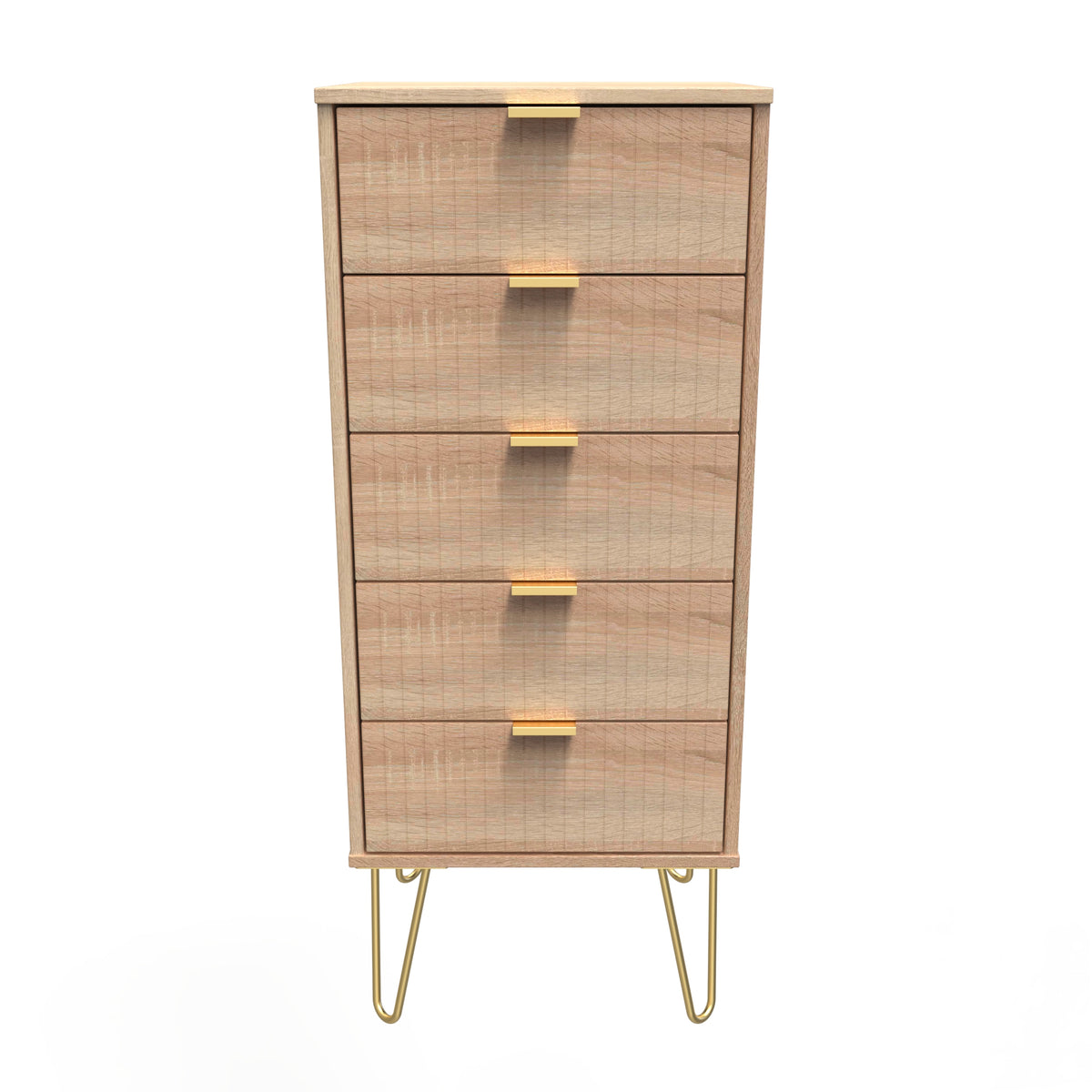 Linear 5 Drawer Bedside Cabinet
