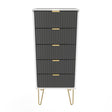 Linear 5 Drawer Bedside Cabinet
