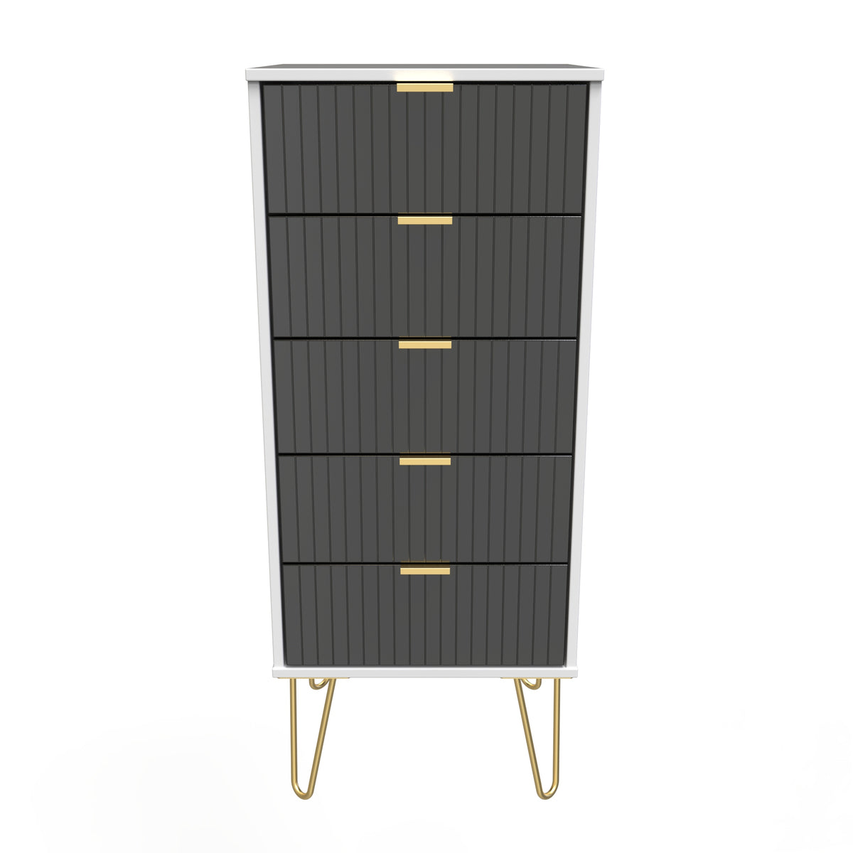 Linear 5 Drawer Bedside Cabinet