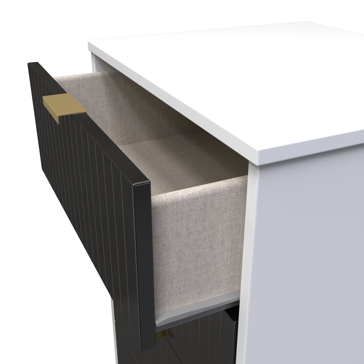 Linear 5 Drawer Bedside Cabinet