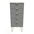 Linear 5 Drawer Bedside Cabinet