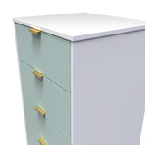 Linear (F) 5 Drawer Bedside Cabinet