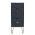 Linear 5 Drawer Bedside Cabinet