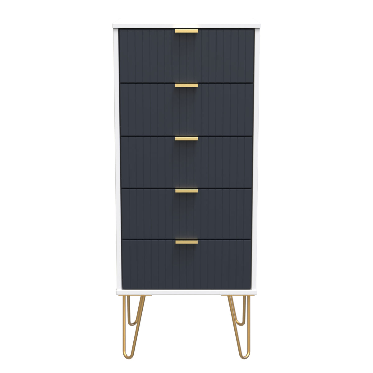 Linear 5 Drawer Bedside Cabinet