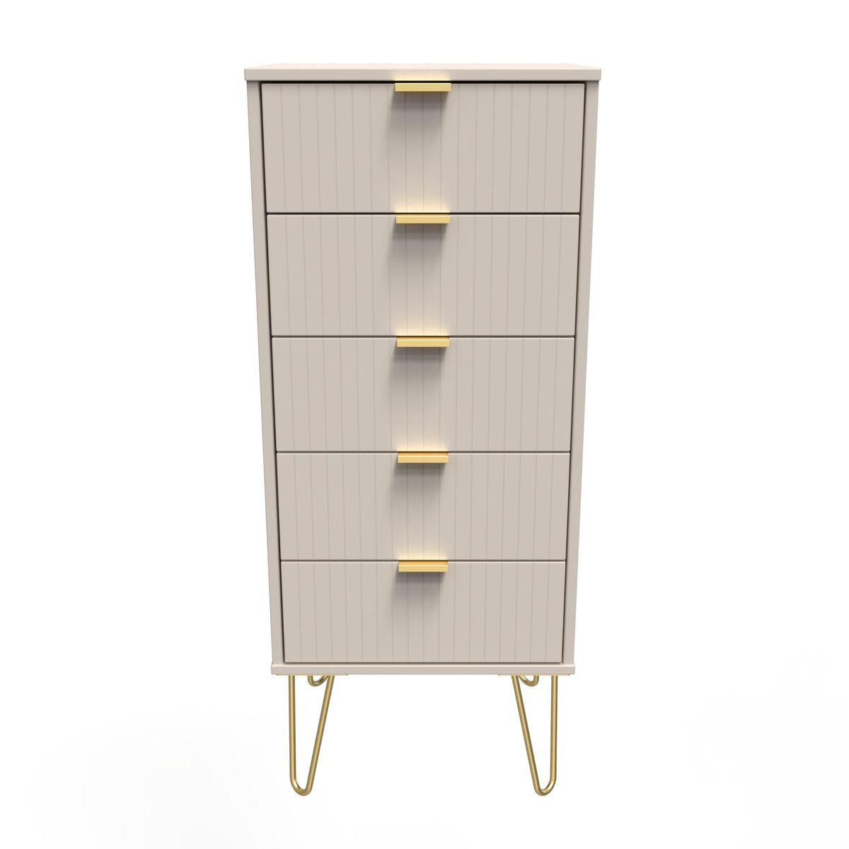 Linear 5 Drawer Bedside Cabinet