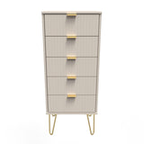 Linear 5 Drawer Bedside Cabinet