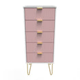 Linear 5 Drawer Bedside Cabinet