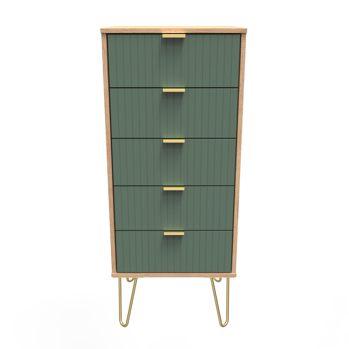 Linear 5 Drawer Bedside Cabinet