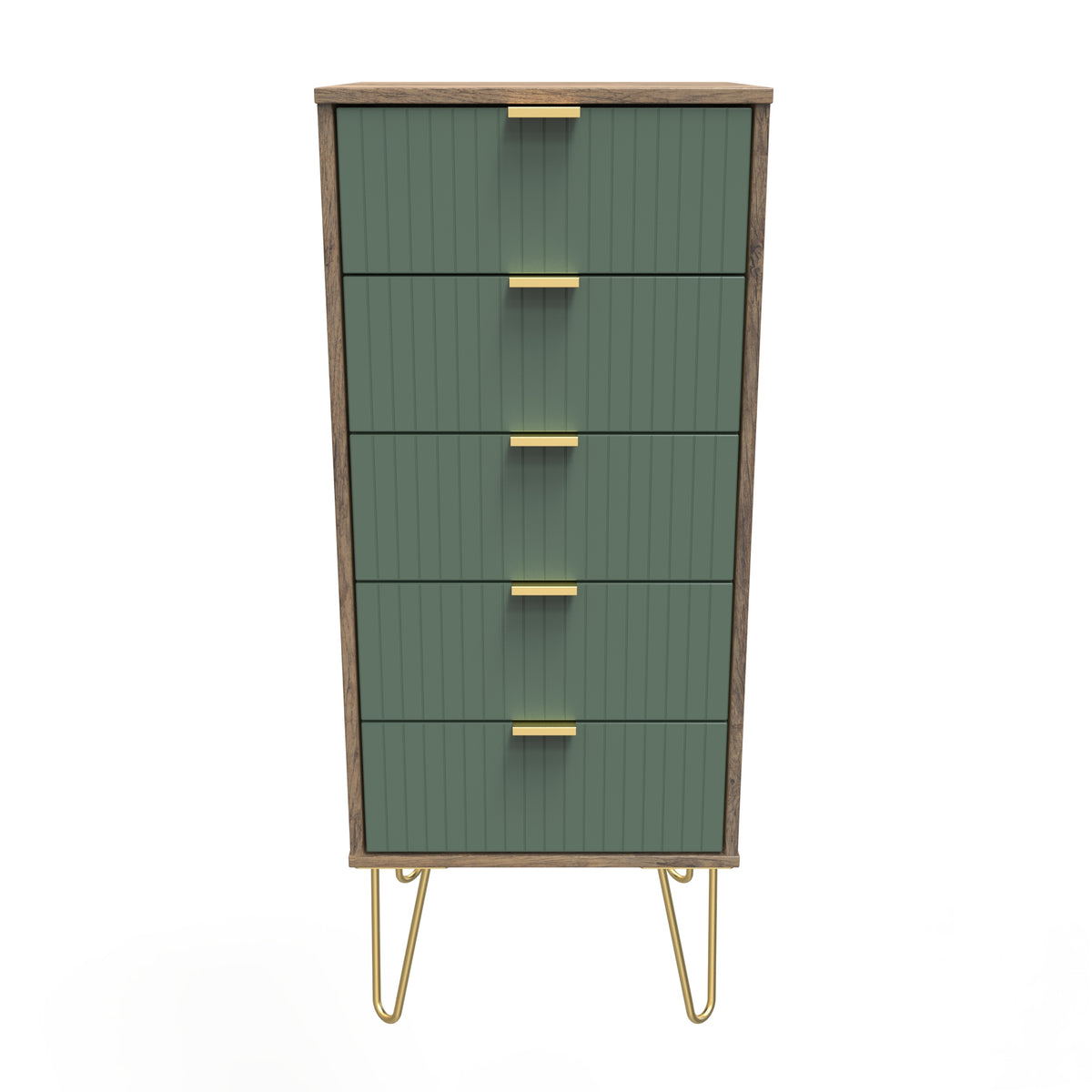 Linear 5 Drawer Bedside Cabinet