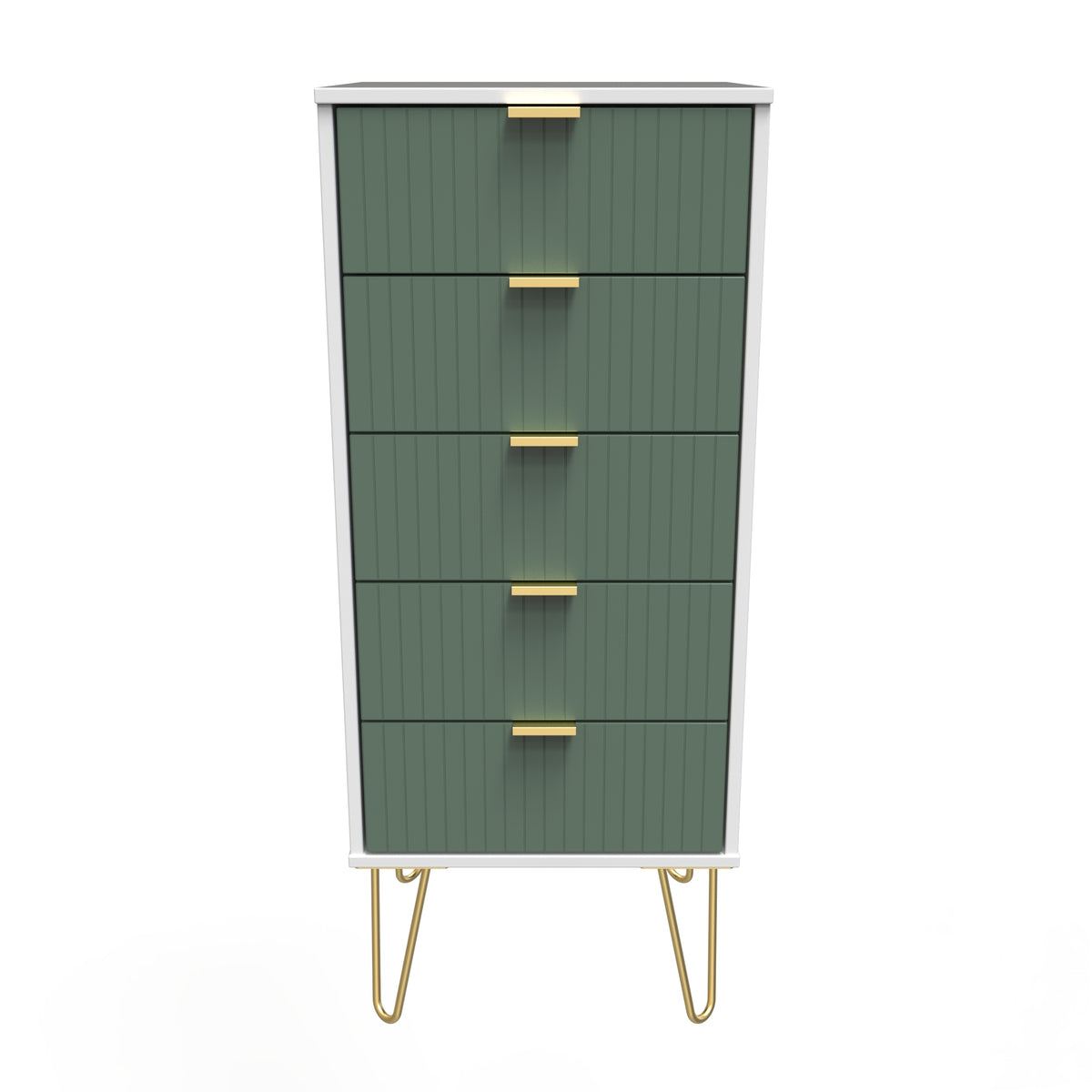 Linear 5 Drawer Bedside Cabinet