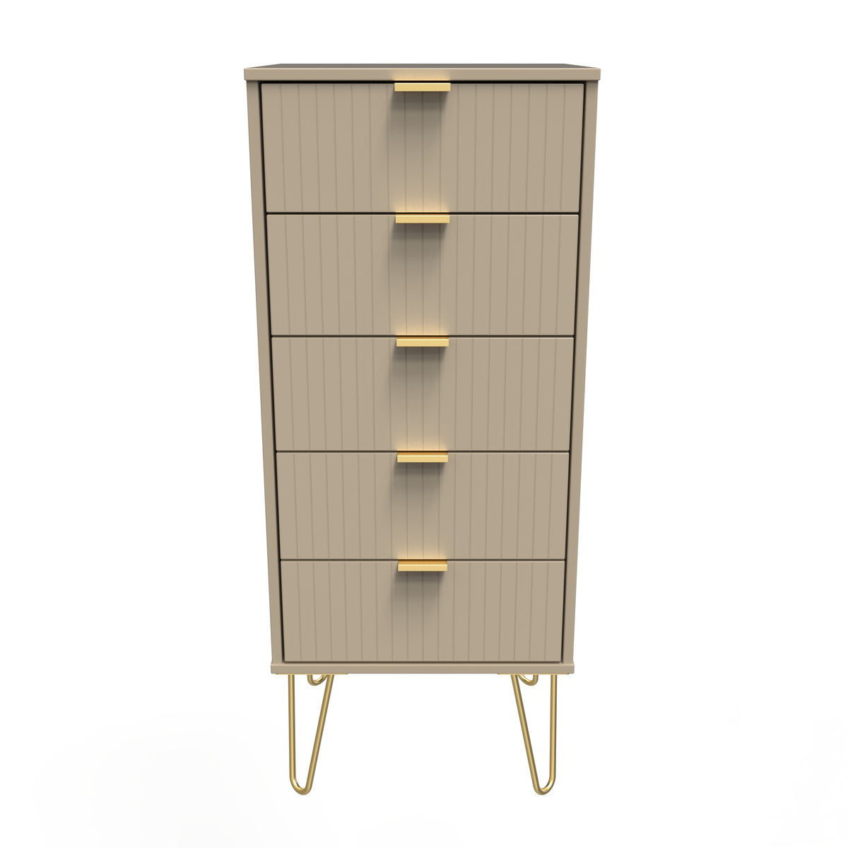 Linear 5 Drawer Bedside Cabinet