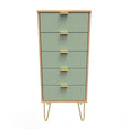 Linear 5 Drawer Bedside Cabinet