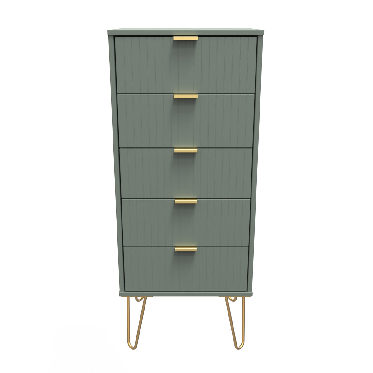 Linear 5 Drawer Bedside Cabinet