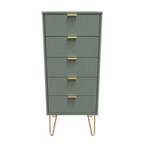 Linear 5 Drawer Bedside Cabinet