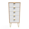 Linear 5 Drawer Bedside Cabinet