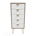 Linear 5 Drawer Bedside Cabinet