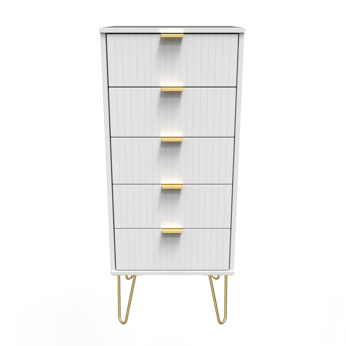 Linear 5 Drawer Bedside Cabinet