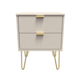Linear 2 Drawer Bedside Cabinet