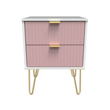 Linear 2 Drawer Bedside Cabinet