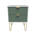 Linear 2 Drawer Bedside Cabinet