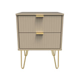 Linear 2 Drawer Bedside Cabinet