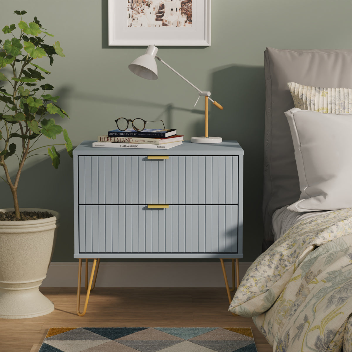Linear 2 Drawer Midi Chest