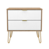 Linear (F) 2 Drawer Midi Chest
