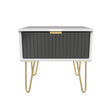 Linear 1 Drawer Bedside Cabinet  with Legs