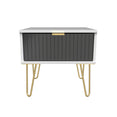 Linear 1 Drawer Bedside Cabinet  with Legs