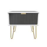 Linear 1 Drawer Bedside Cabinet  with Legs