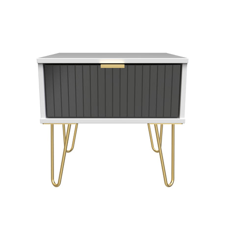 Linear 1 Drawer Bedside Cabinet  with Legs