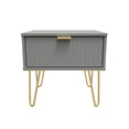 Linear 1 Drawer Bedside Cabinet  with Legs