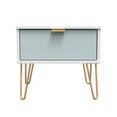 Linear (F) 1 Drawer Bedside Cabinet  with Legs