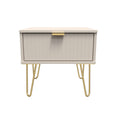 Linear 1 Drawer Bedside Cabinet  with Legs