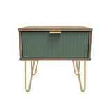 Linear 1 Drawer Bedside Cabinet  with Legs