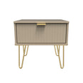 Linear 1 Drawer Bedside Cabinet  with Legs