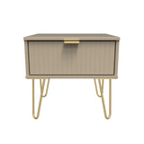 Linear 1 Drawer Bedside Cabinet  with Legs