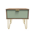Linear 1 Drawer Bedside Cabinet  with Legs
