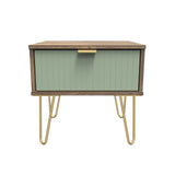 Linear 1 Drawer Bedside Cabinet  with Legs