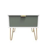 Linear 1 Drawer Bedside Cabinet  with Legs