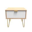 Linear (F) 1 Drawer Bedside Cabinet  with Legs