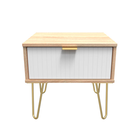 Linear (F) 1 Drawer Bedside Cabinet  with Legs