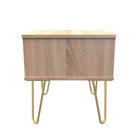 Linear (F) 1 Drawer Bedside Cabinet  with Legs