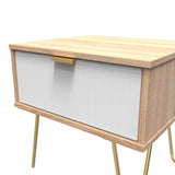 Linear (F) 1 Drawer Bedside Cabinet  with Legs