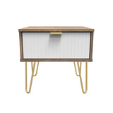 Linear 1 Drawer Bedside Cabinet  with Legs