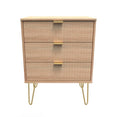 Linear 3 Drawer Midi Chest with Legs